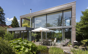 Holzhaus fast fertig