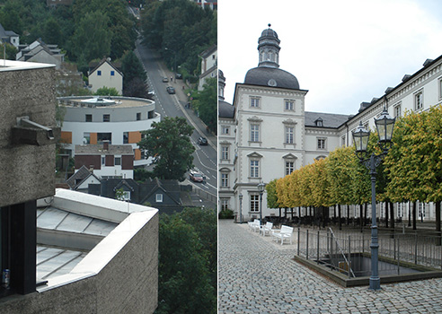 Rundhaus aus Vogelperspektive