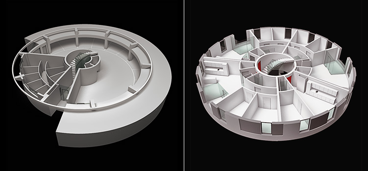 Fassade und Staffelgeschoss