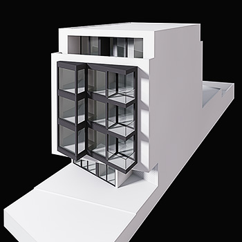 Ansicht von der Straße