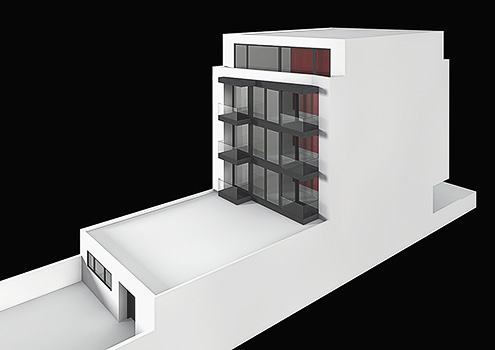 Gartenhof mit Atelier